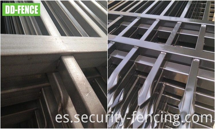 Tubular acero soldado planchado platina Top valla de seguridad para jardín jardín casa fábrica escolar fronteras